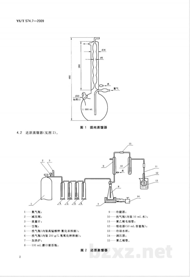 YS/T 574.7-2009 电真空用锆粉化学分析方法 次甲基蓝分光光度法测定硫量