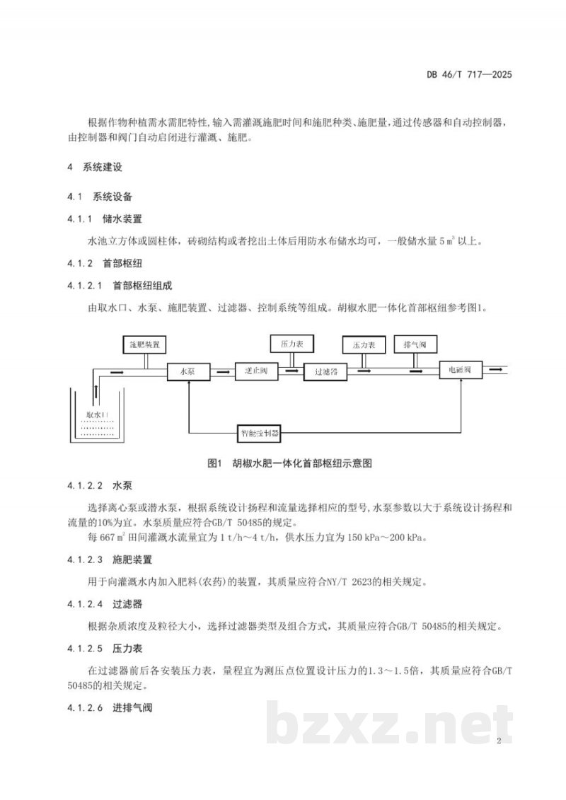 DB46/T 717-2025胡椒水肥一体化技术规范