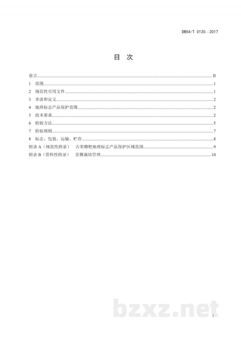 DB54/T 0120-2017地理标志产品 古荣糌粑
