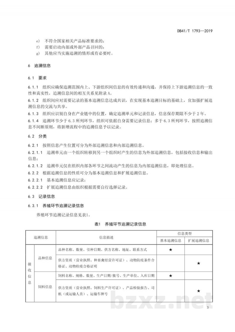 DB41/T 1793-2019冷鲜肉产业链安全追溯管理规范