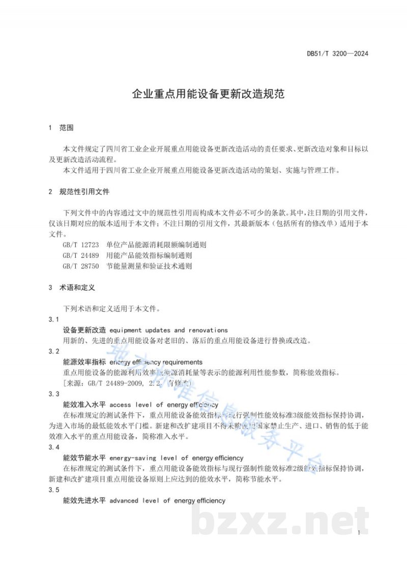 DB51/T 3200-2024企业重点用能设备更新改造规范
