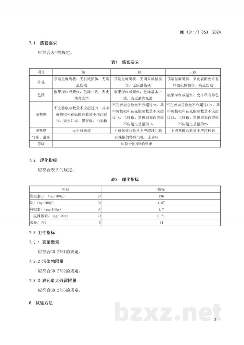 DB1311/T 063-2024地理标志产品 冀州天鹰椒