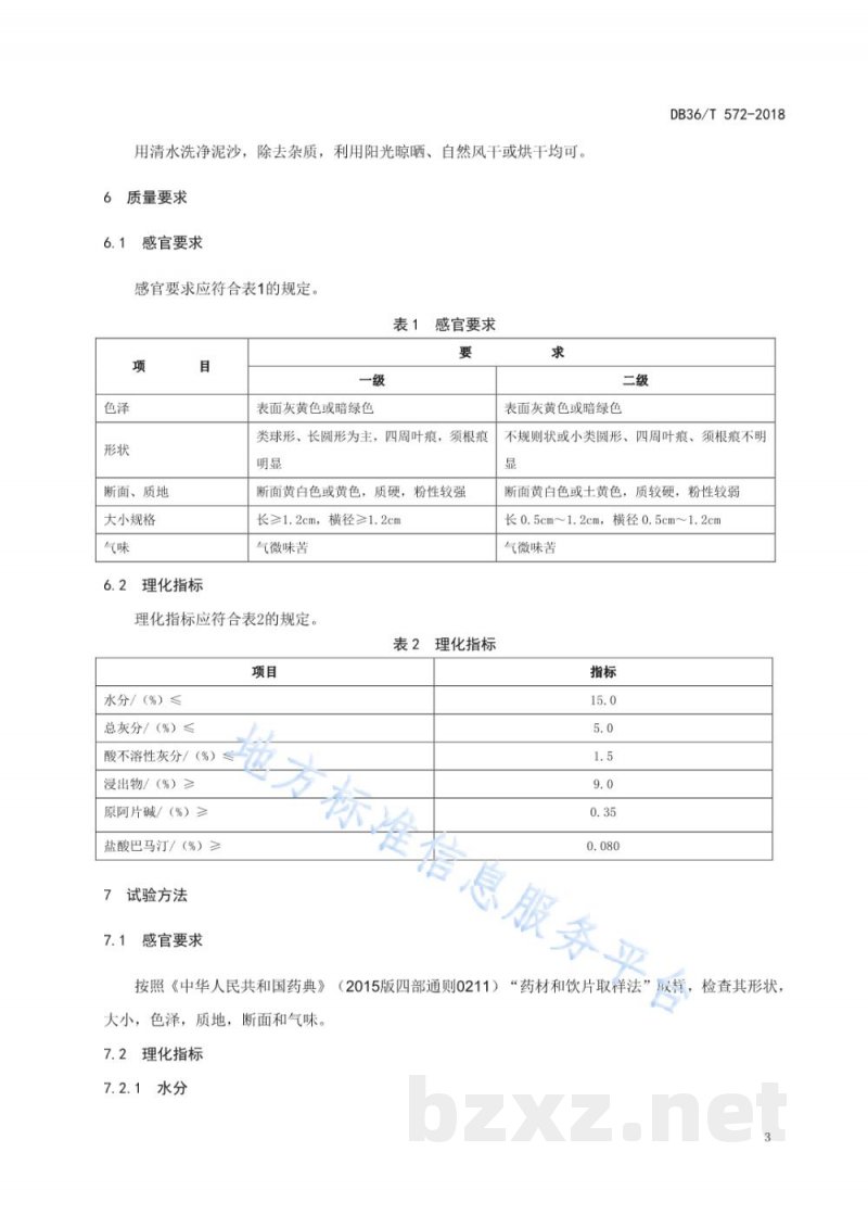 DB36/T 572-2018地理标志产品 余江夏天无
