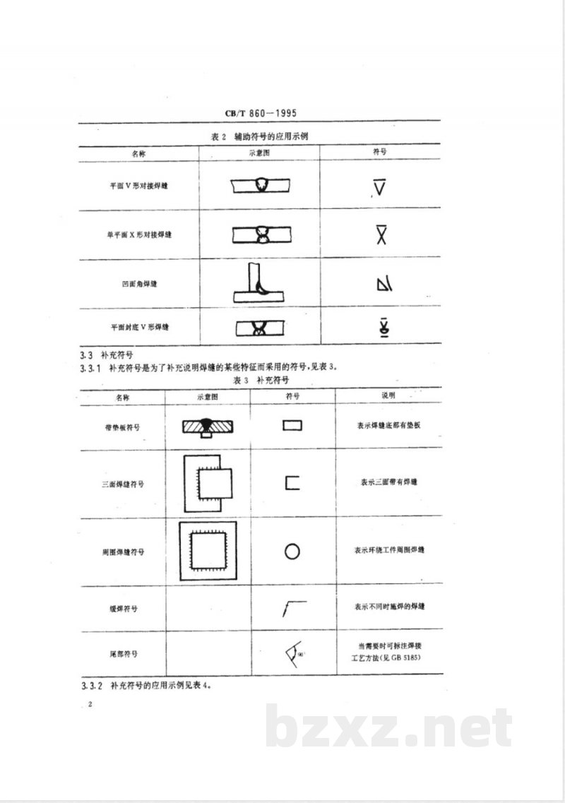 CB/T 860-1995 船舶焊缝代号