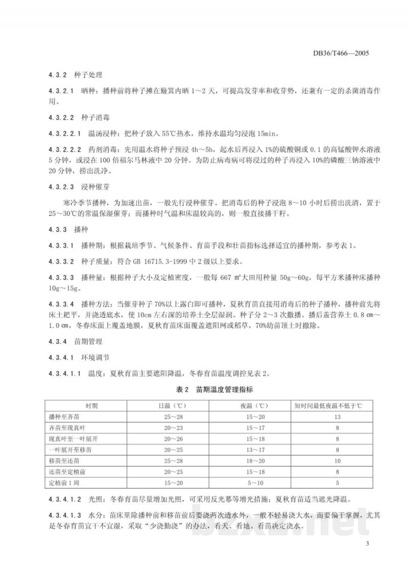 DB36/T 466-2005无公害食品 辣椒生产技术规程