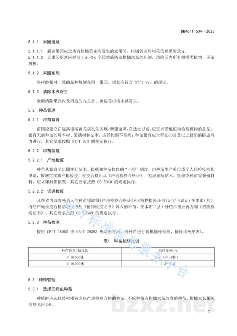 DB46/T 604-2023柑橘黄龙病综合防控技术规程