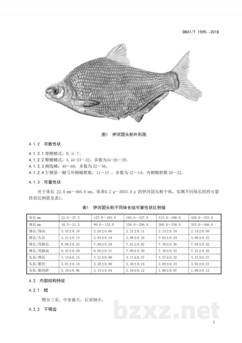 DB41/T 1595-2018伊河团头鲂