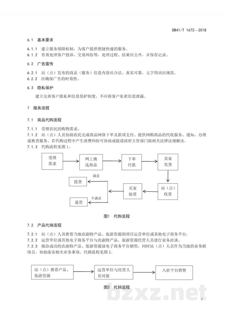 DB41/T 1672-2018电子商务 农村服务站（点）建设与管理规范