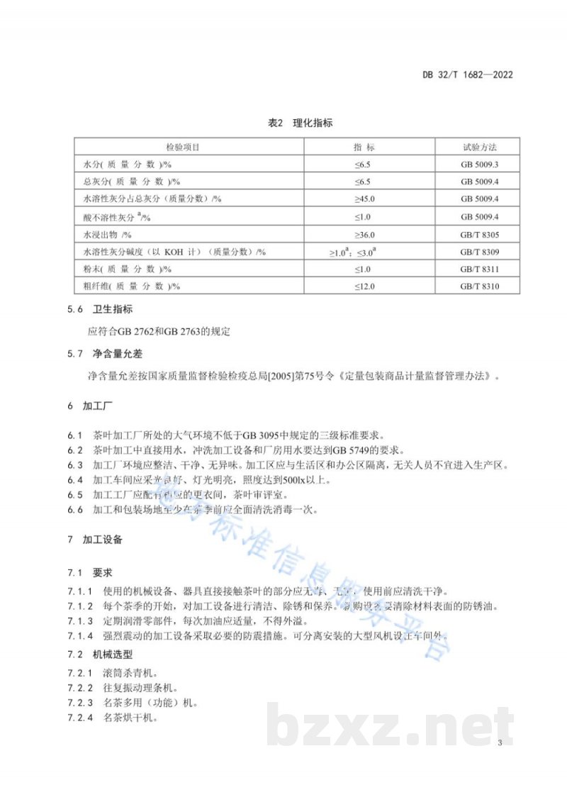 DB32/T 1682-2022绿杨春茶 茶叶加工技术规程