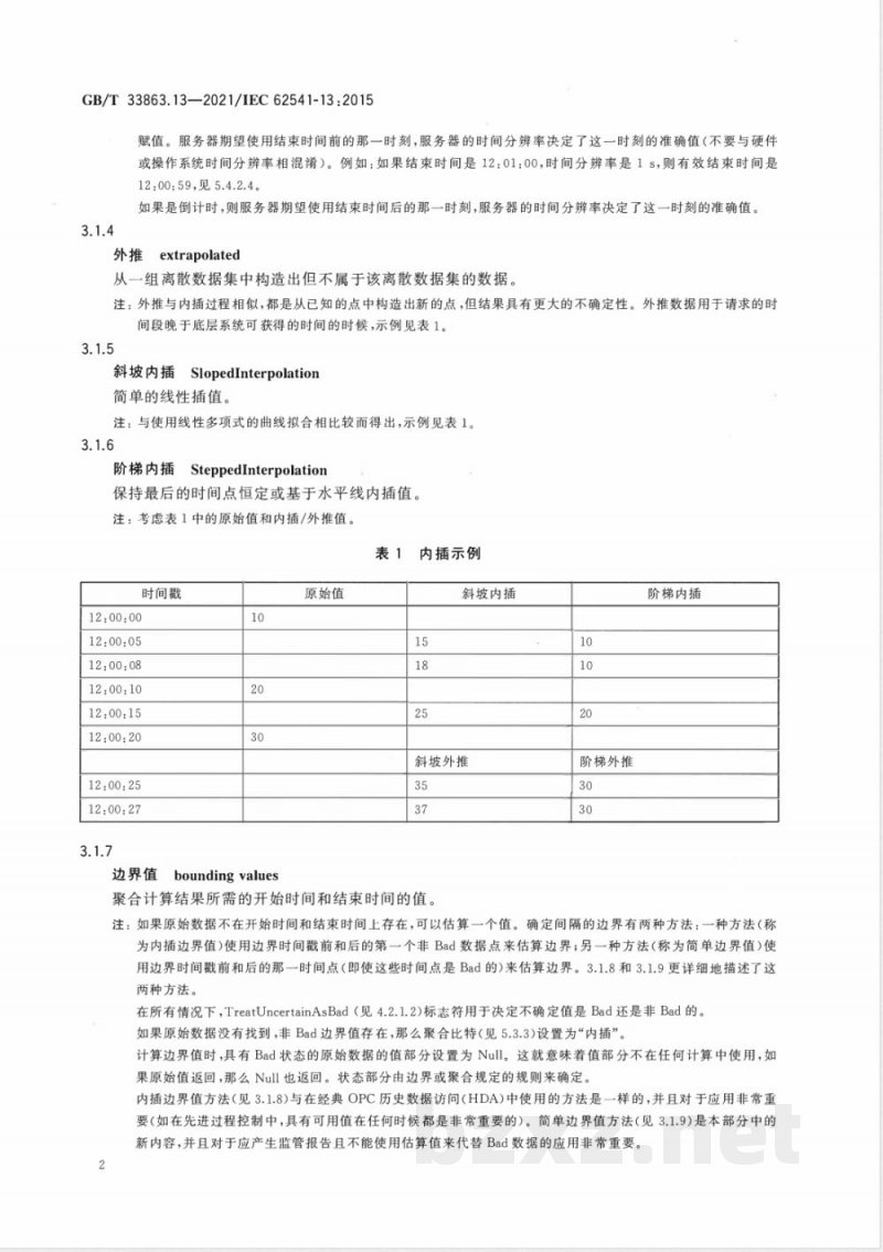 GB/T 33863.13-2021OPC统一架构 第13部分：聚合 