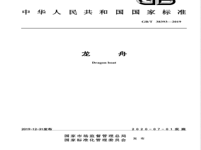 GB/T 38393-2019龙舟 