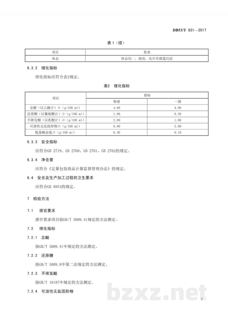 DB53/T 831-2017地理标志产品 禄丰香醋