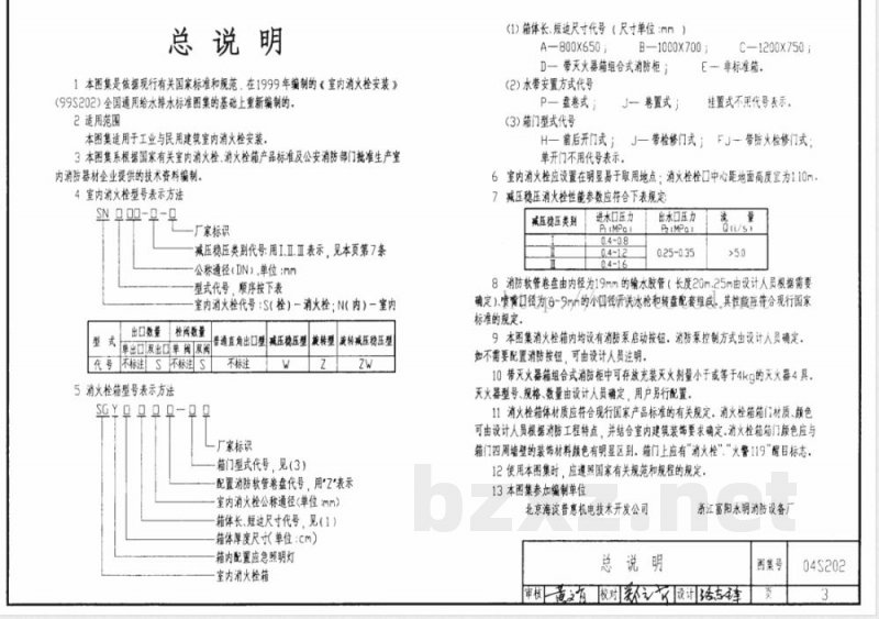 04S202 室内消火栓安装