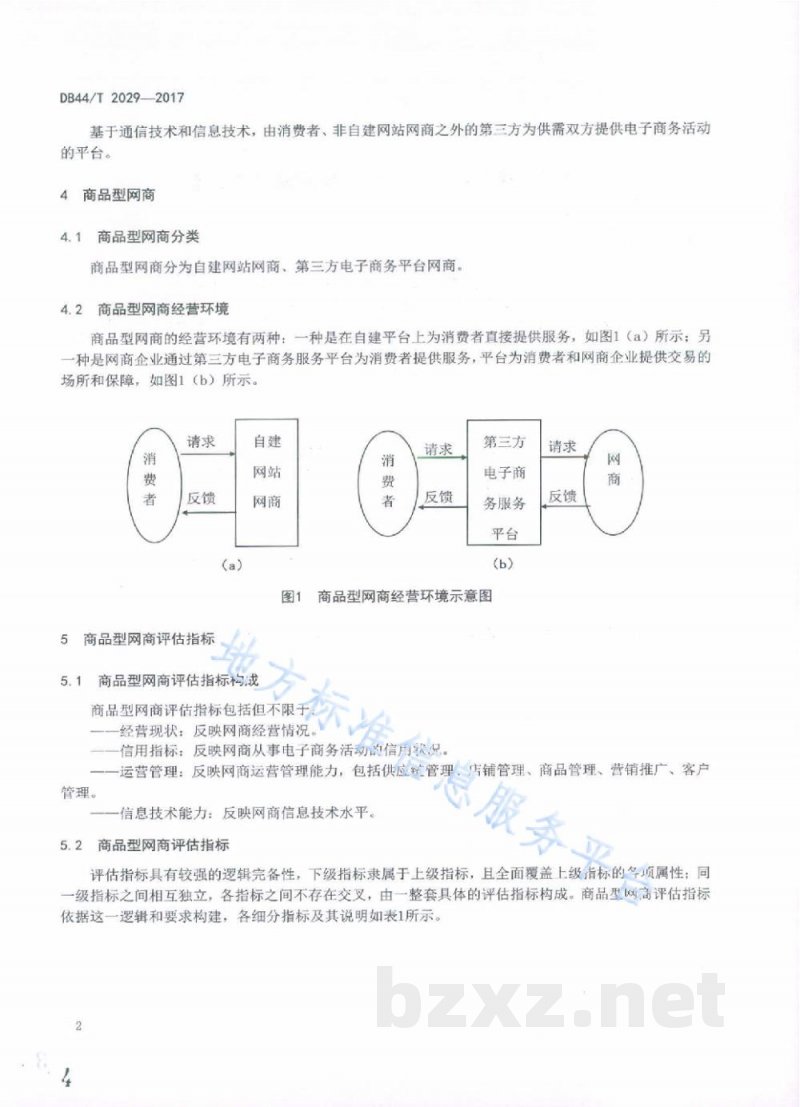 DB44/T 2029-2017网络交易服务规范 商品型网商评估指标