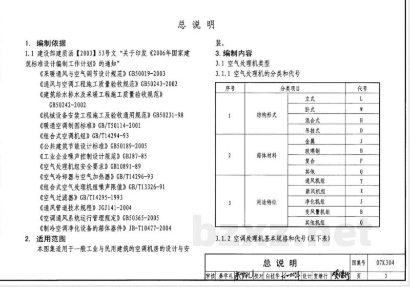 07K304 空调机房设计与安装(新编)