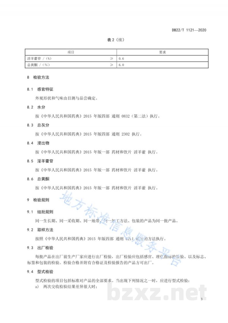 DB22/T 1121-2020地理标志产品 长白山淫羊藿