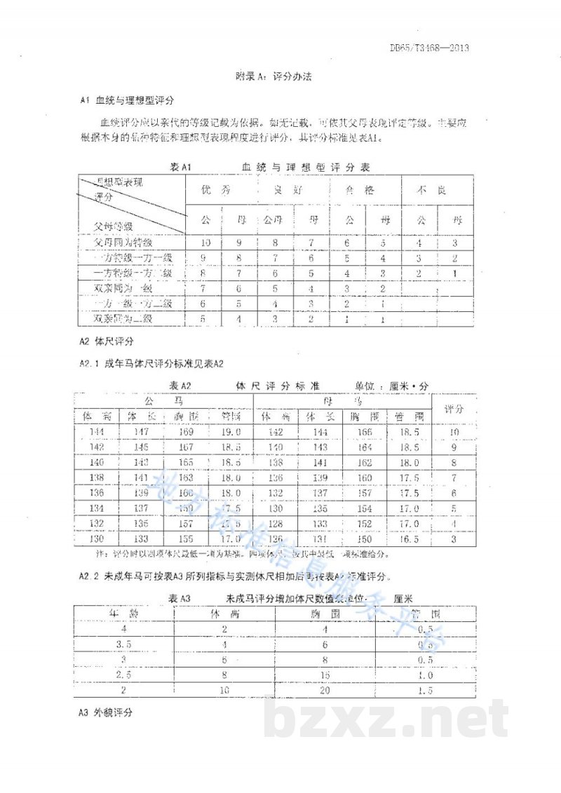 DB65/T 3468-2013焉耆马