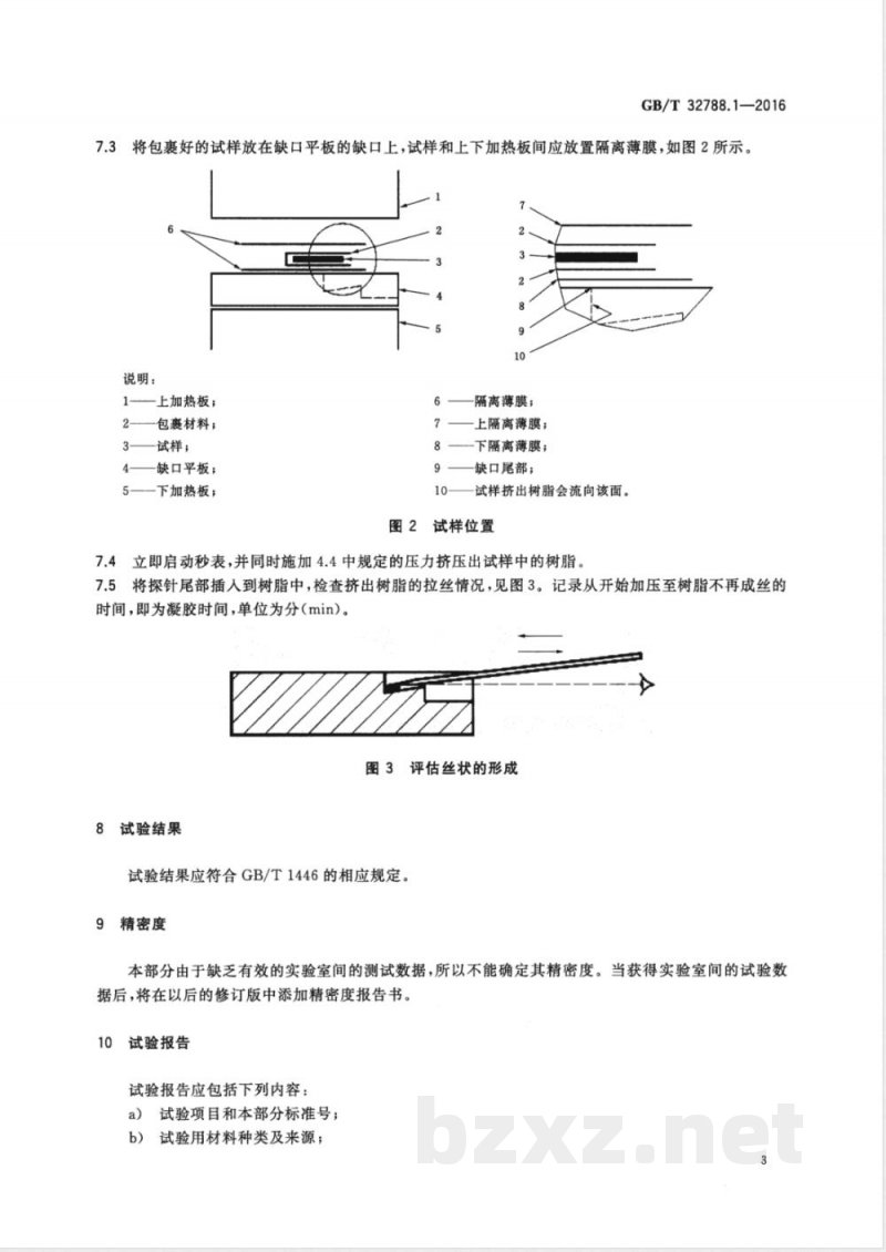 GB/T 32788.1-2016预浸料性能试验方法  第1部分：凝胶时间的测定 
