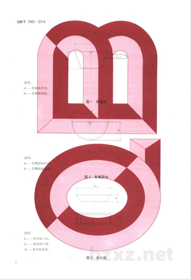 QB/T 1992-2014化学瓷蒸发皿 