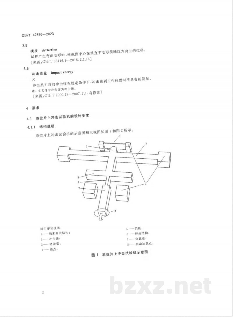 GB/T 42896-2023微机电系统（MEMS）技术 硅基MEMS纳尺度结构冲击试验方法 