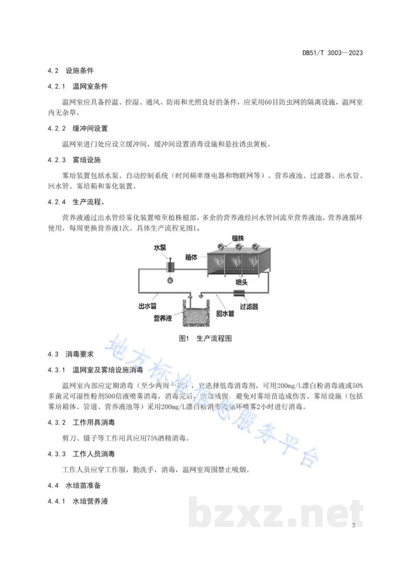 DB51/T 3003-2023马铃薯脱毒原原种雾培生产技术规程