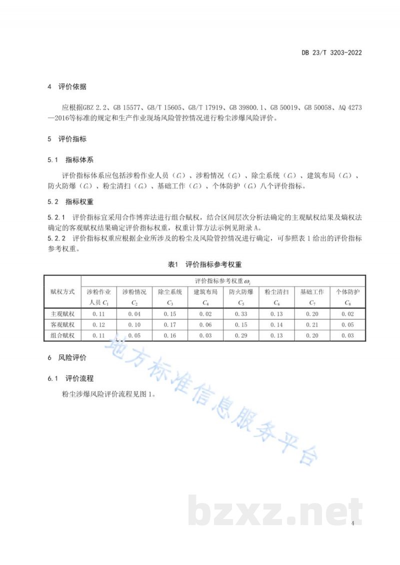 DB23/T 3203-2022工贸行业粉尘涉爆风险评价方法
