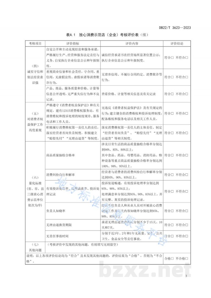 DB22/T 3623-2023放心消费环境建设评价规范