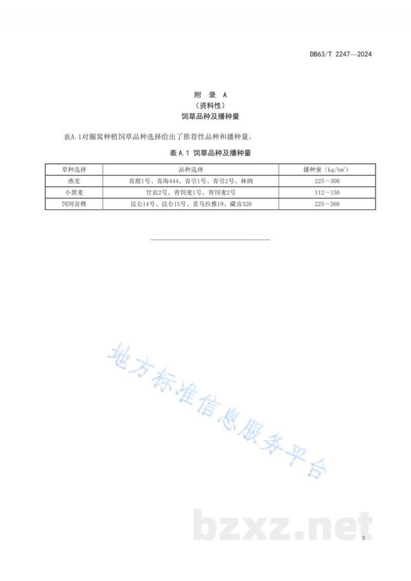 DB63/T 2247-2024圈窝种草半机械化作业技术规程