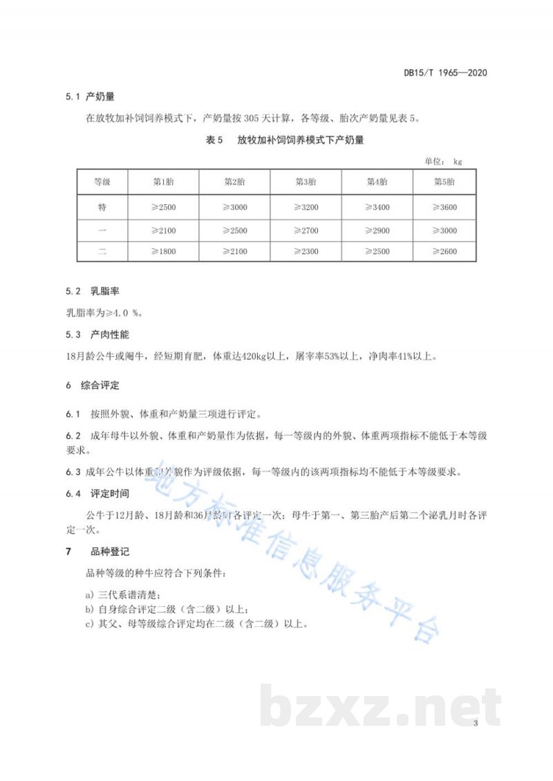 DB15/T 1965-2020科尔沁牛