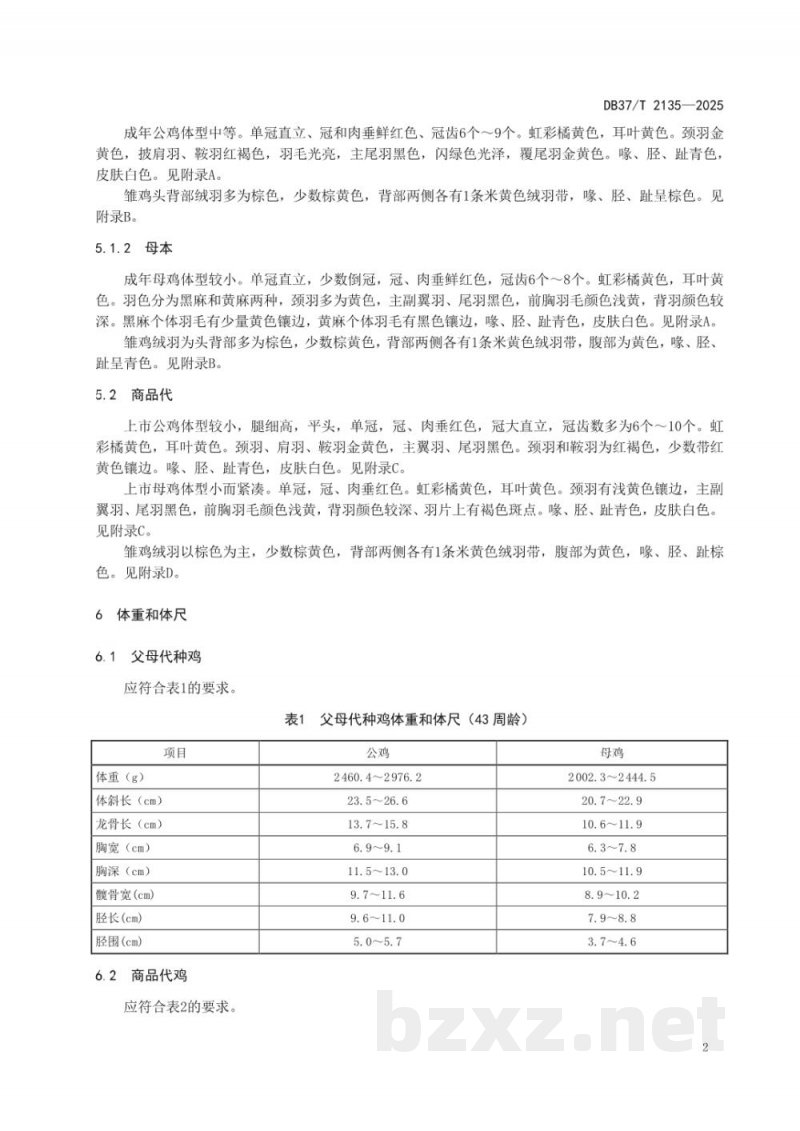 DB37/T 2135-2025鲁禽3号麻鸡配套系
