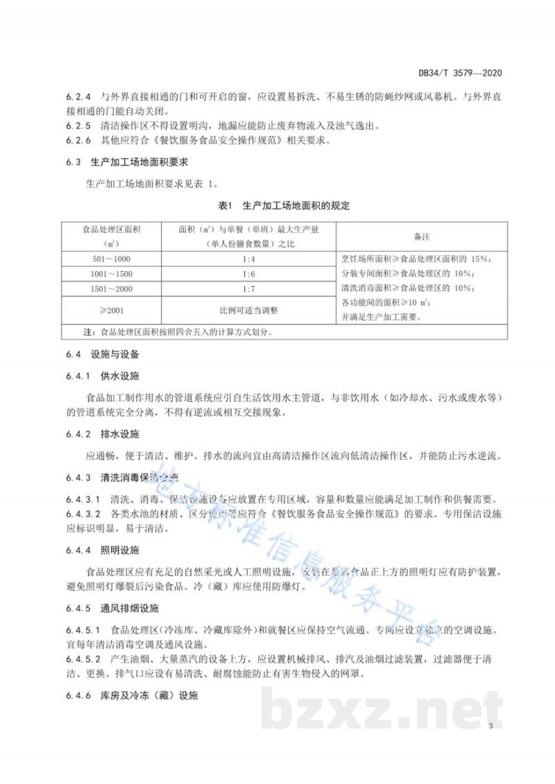 DB34/T 3579-2020团餐运营配置管理规范