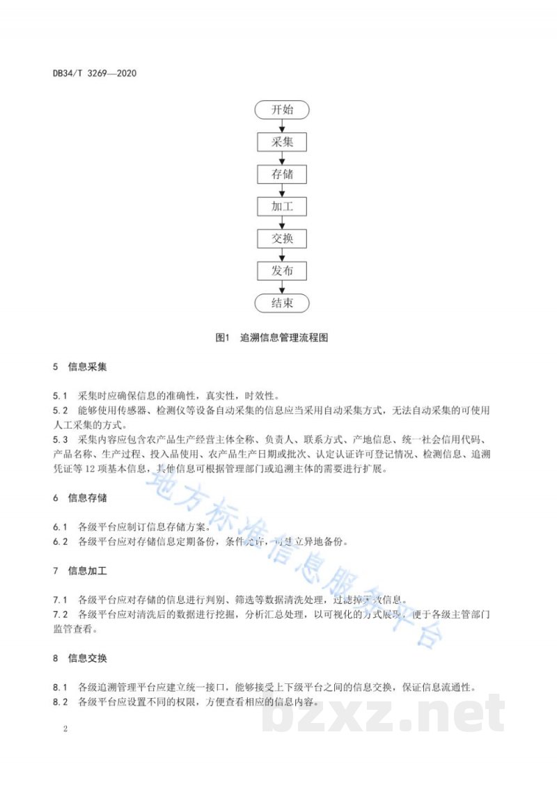 DB34/T 3629-2020农产品质量安全追溯管理平台信息管理规范