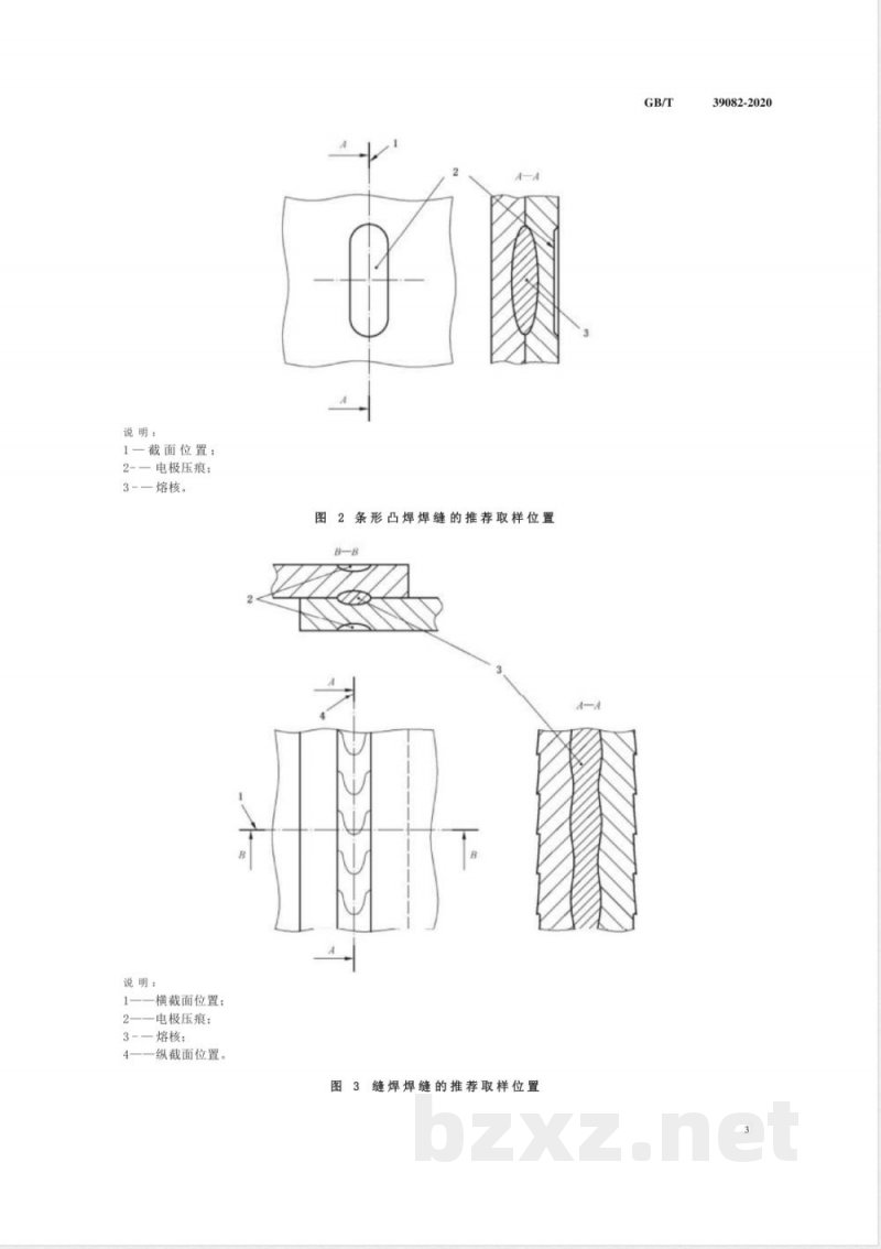 GB/T 39082-2020电阻点焊、凸焊及缝焊接头的维氏硬度试验方法 