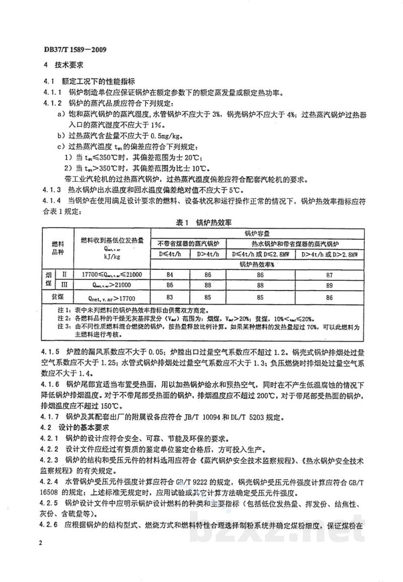 DB37/T 1589-2009工业煤粉锅炉技术规范