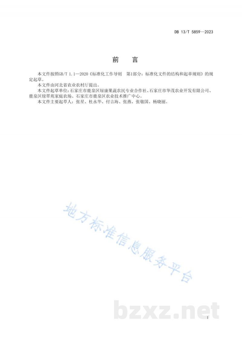 DB13/T 5859-2023塑料大棚油麦菜生产技术规程