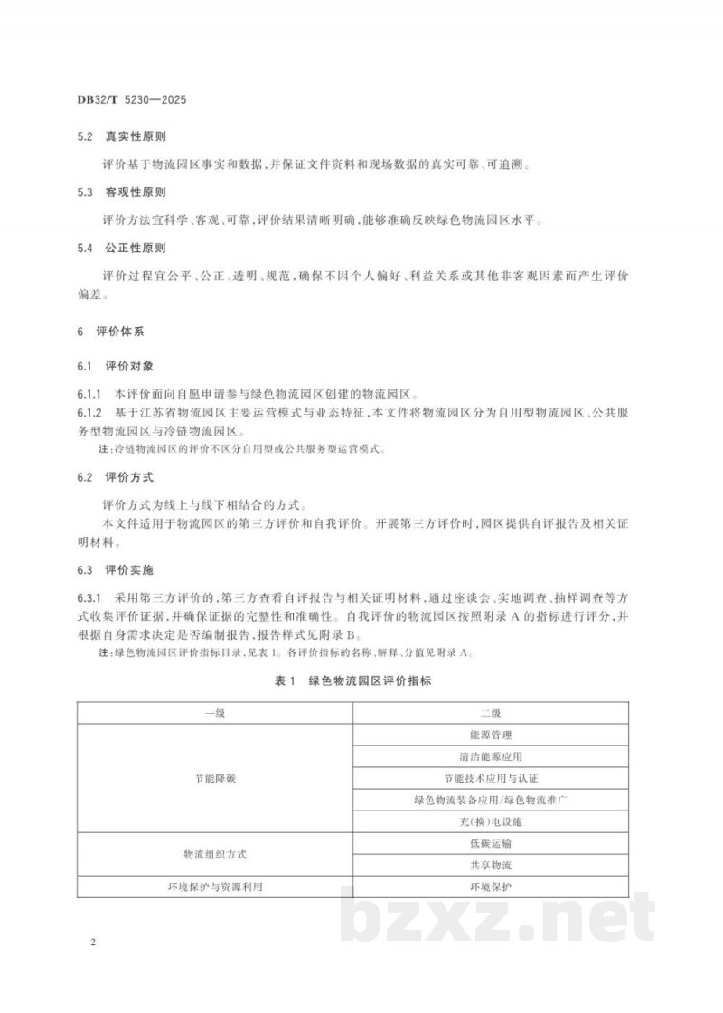 DB32/T 5230-2025绿色物流园区评价指南