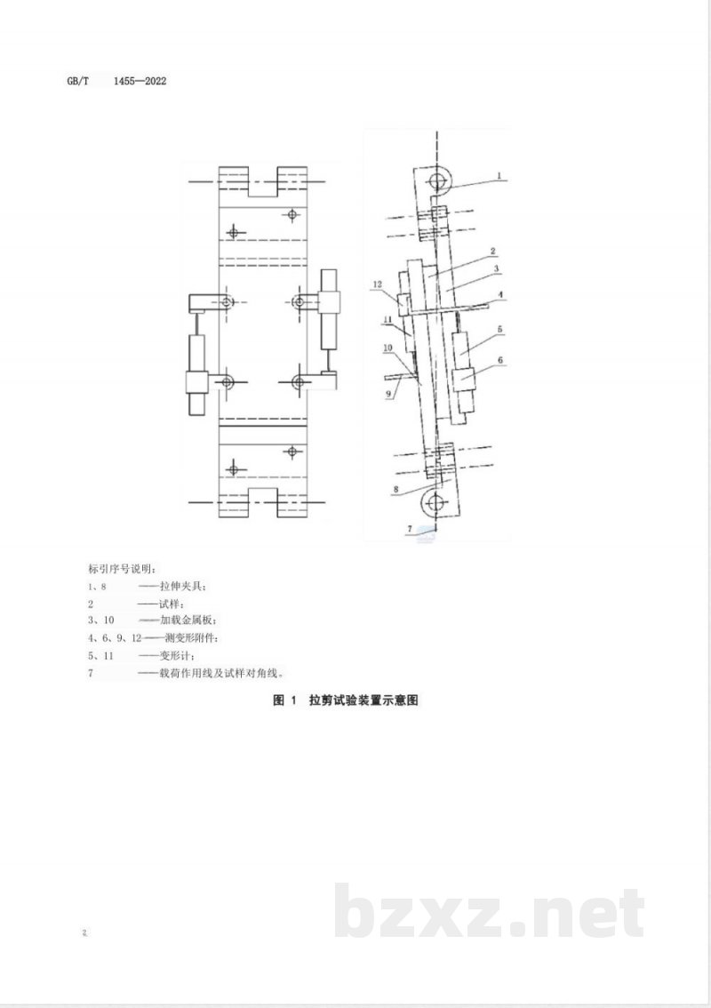 GB/T 1455-2022夹层结构或芯子剪切性能试验方法 