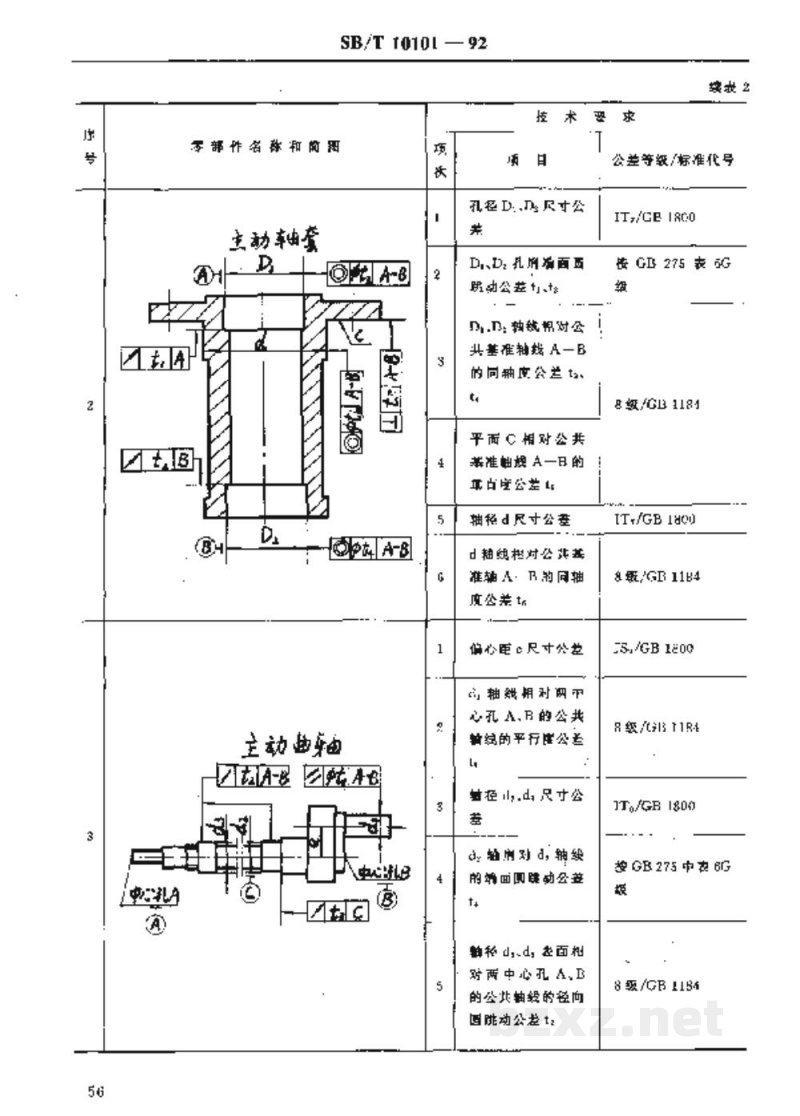 SB/T 10101-1992茶叶平面圆筛机 技术条件 