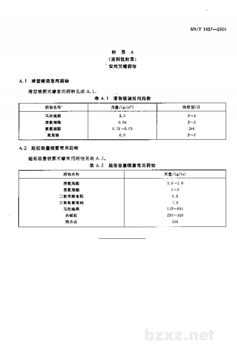 SN/T 1437-2004国境口岸灭蠓规程