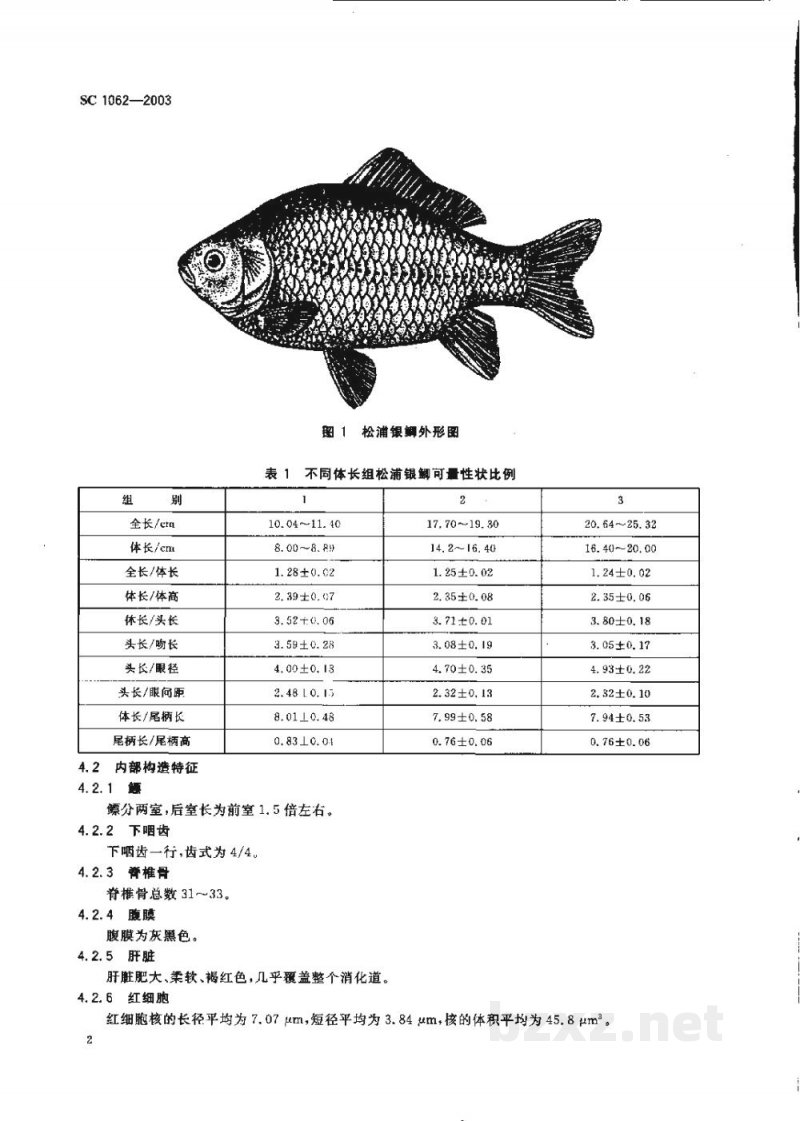 SC 1062-2003松浦银鲫