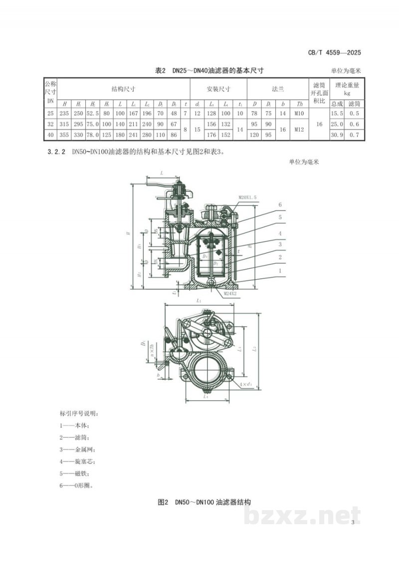 CB/T 4559-2025 J类船用双联油滤器