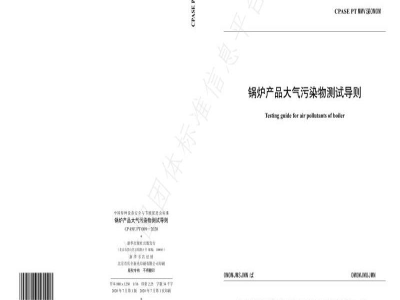 T/CPASE PT009-2020锅炉产品大气污染物测试导则