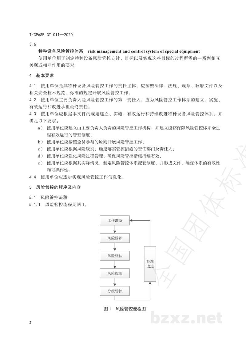 T/CPASE GT011-2020特种设备风险管控导则