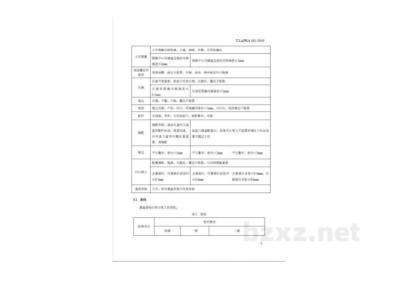 T/LAPRA 101-2019包装 铁质酒盒