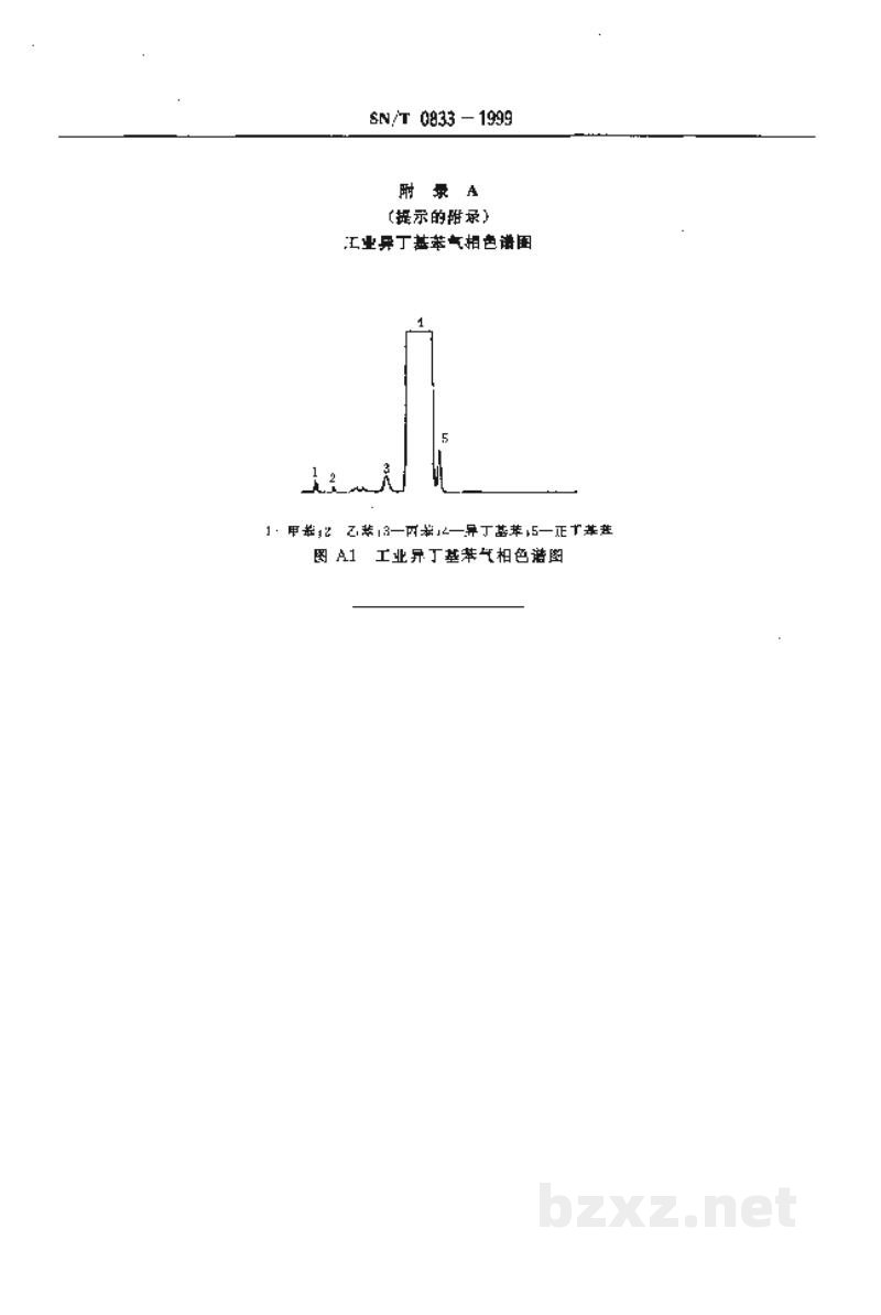 SN/T 0833-1999出口工业异丁基苯含量的测定方法