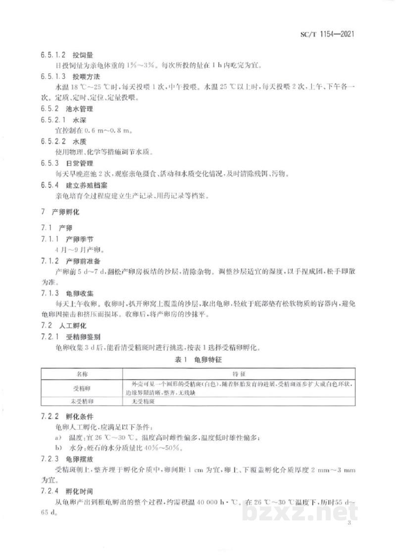 SC/T 1154-2021乌龟人工繁育技术规范