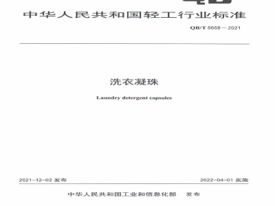 QB/T 5658-2021洗衣凝珠