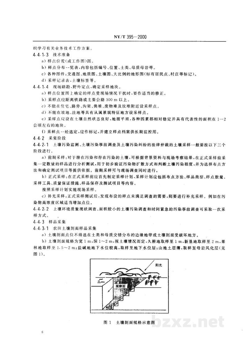 NY/T 395-2000农田土壤环境质量监测技术规范
