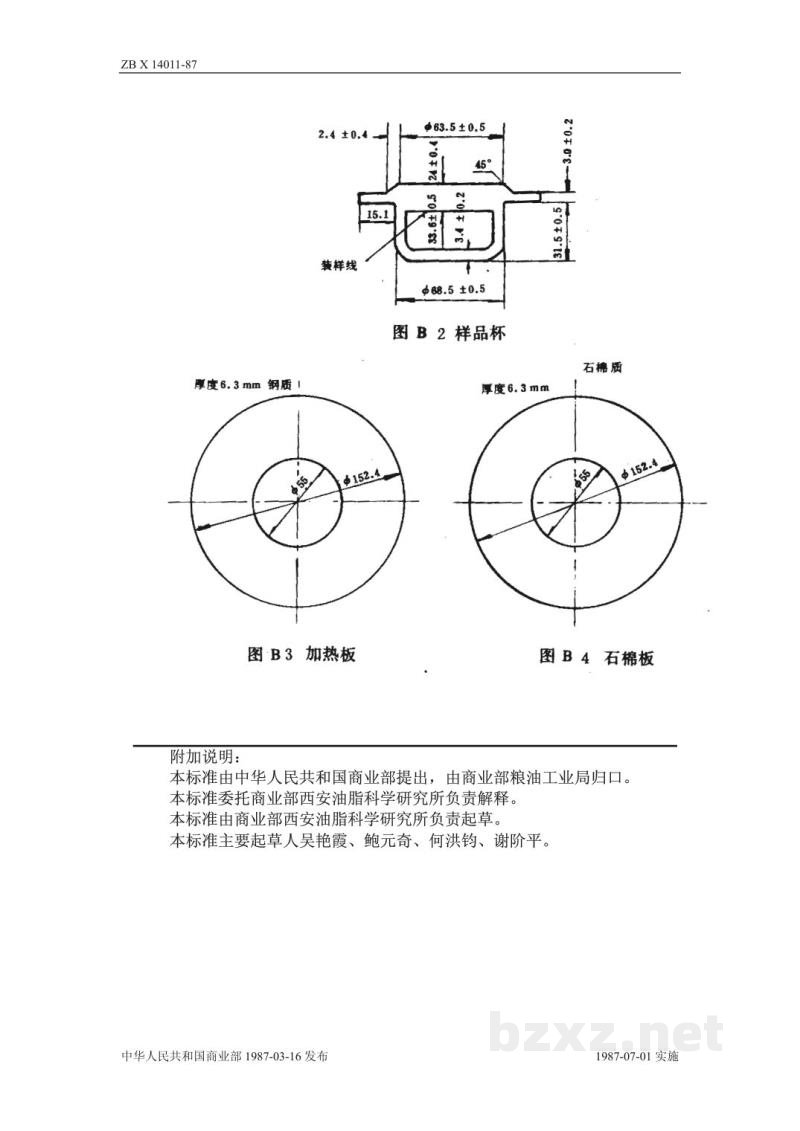 ZB X 14011-1987高级菜籽烹调油
