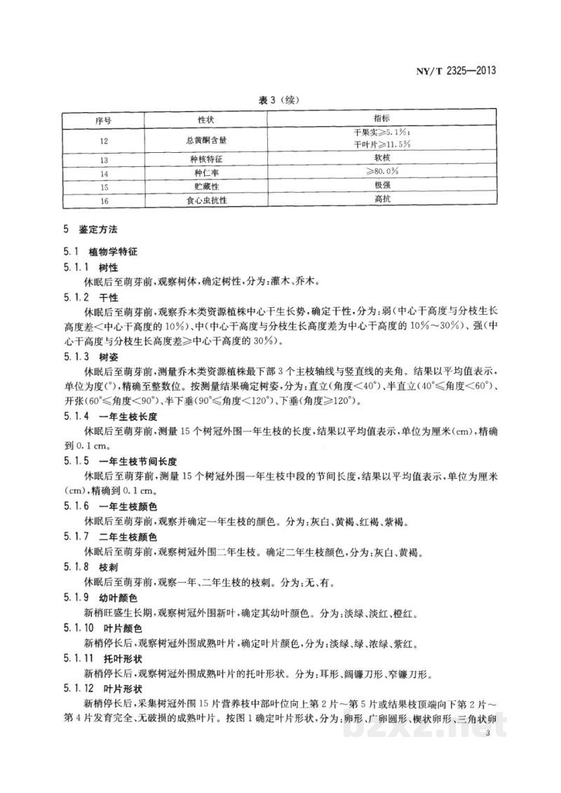 NY/T 2325-2013农作物种质资源鉴定评价技术规范山楂